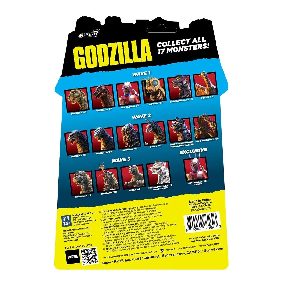 Amazon.com: SUPER7 Godzilla Jet Jaguar '73 Soaring Toho Reaction